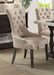Acme Furniture Gerardo Upholstered Arm Chair in Beige and Espresso (Set of 2) 60823 - Home Furniture And More (Brentwood, MD)