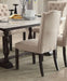 Acme Furniture Gerardo Upholstered Side Chair in Beige and Espresso (Set of 2) 60822 - Home Furniture And More (Brentwood, MD)