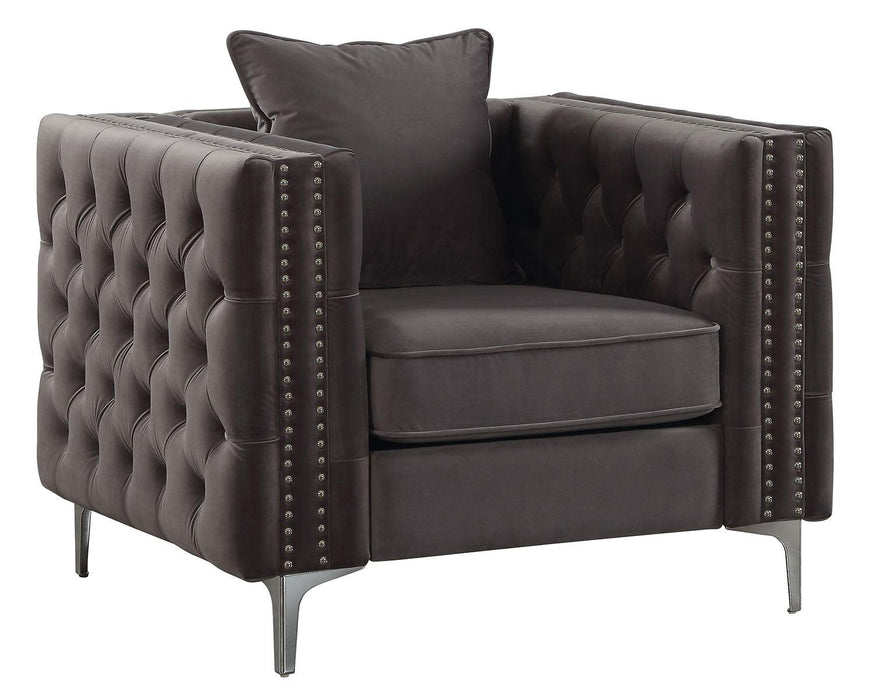 Acme Furniture Gillian II Chair in Dark Gray 53389 - Home Furniture And More (Brentwood, MD)