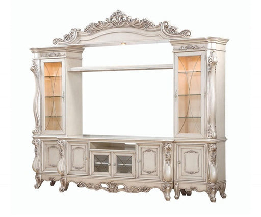 Acme Furniture Gorsedd Entertainment Center in Antique White 91440 - Home Furniture And More (Brentwood, MD)