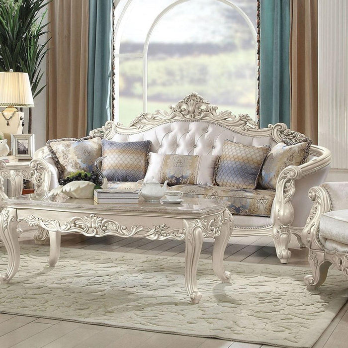 Acme Furniture Gorsedd Sofa in Antique White 52440 - Home Furniture And More (Brentwood, MD)