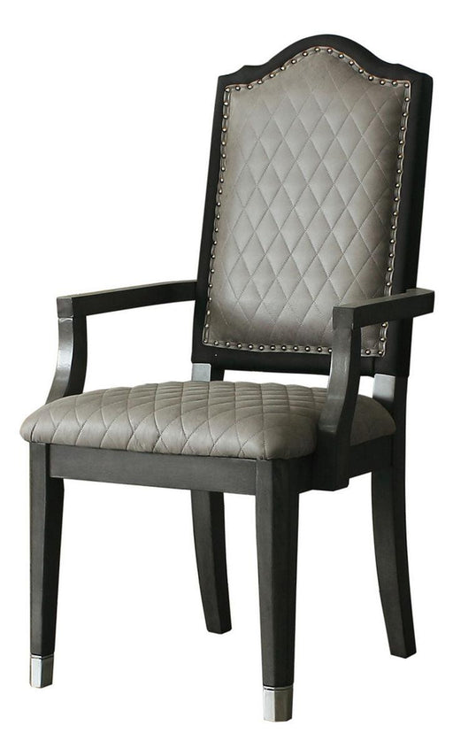 Acme Furniture House Beatrice Arm Chair in Charcoal (Set of 2) 68813 - Home Furniture And More (Brentwood, MD)