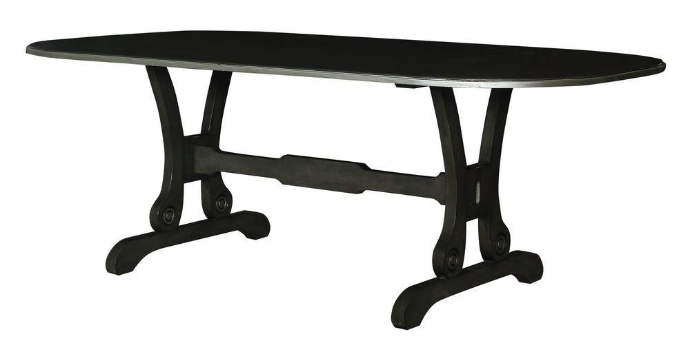 Acme Furniture House Beatrice Dining Table in Charcoal 68810 - Home Furniture And More (Brentwood, MD)