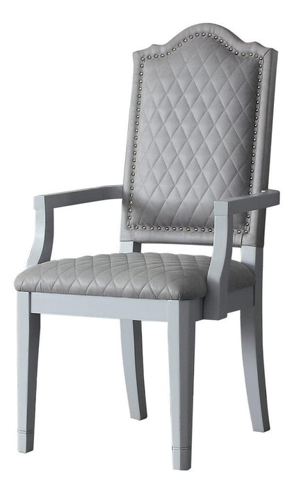 Acme Furniture House Marchese Arm Chair in Pearl Gray (Set of 2) 68863 - Home Furniture And More (Brentwood, MD)