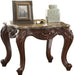 Acme Furniture Jardena End Table in Marble/Cherry Oak 81657 - Home Furniture And More (Brentwood, MD)