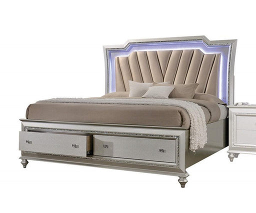 Acme Furniture Kaitlyn King Storage Bed in Champagne - Home Furniture And More (Brentwood, MD)
