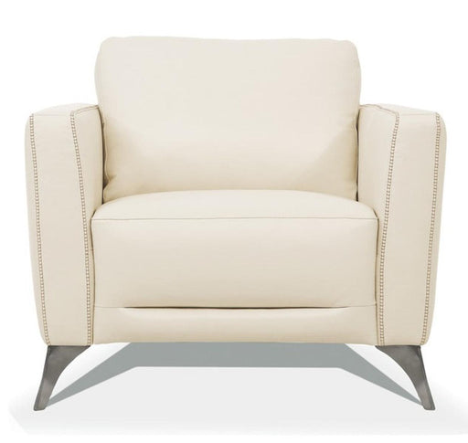 Acme Furniture Malaga Chair in Cream 55007 - Home Furniture And More (Brentwood, MD)