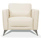 Acme Furniture Malaga Chair in Cream 55007 - Home Furniture And More (Brentwood, MD)