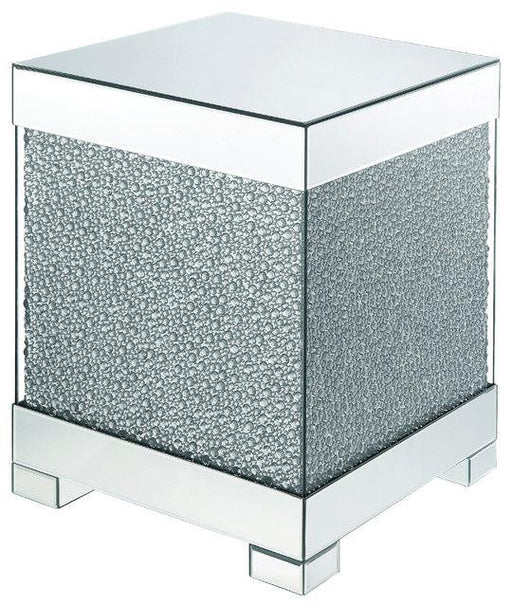 Acme Furniture Mallika End Table in Mirrored/Crystals 87912 - Home Furniture And More (Brentwood, MD)