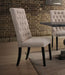 Acme Furniture Morland Upholstered Side Chair in Vintage Black/ Tan (Set of 2) 74647 - Home Furniture And More (Brentwood, MD)
