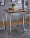 Acme Furniture Nadie Square Bar Table in Chrome and Oak 72595 - Home Furniture And More (Brentwood, MD)