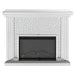 Acme Furniture Nysa Fireplace in Mirrored & Faux Crystals 90204 - Home Furniture And More (Brentwood, MD)