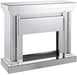 Acme Furniture Nysa Fireplace in Mirrored & Faux Crystals 90272 - Home Furniture And More (Brentwood, MD)