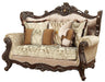 Acme Furniture Shalisa Loveseat with 5 Pillows in Walnut 51051 - Home Furniture And More (Brentwood, MD)