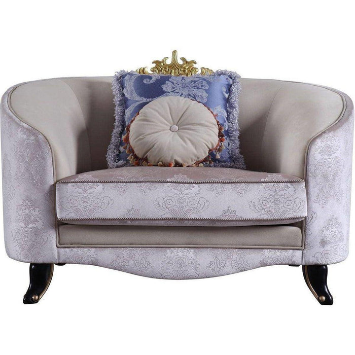 Acme Furniture Sheridan Chair in Cream 53947 - Home Furniture And More (Brentwood, MD)