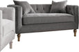 Acme Furniture Sidonia Loveseat in Gray Velvet 53581 - Home Furniture And More (Brentwood, MD)
