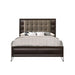 Acme Furniture Tablita Upholstered King Bed in Dark Merlot 27457EK - Home Furniture And More (Brentwood, MD)