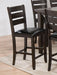 Acme Furniture Urbana Counter Height Chair in Black and Espresso (Set of 2) 74633 - Home Furniture And More (Brentwood, MD)