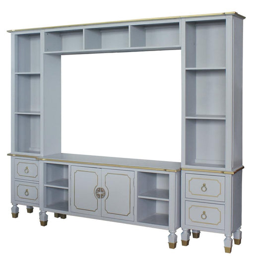 ACME House Marchese Entertainment Center with TV Stand in Pearl Gray 91990 - Home Furniture And More (Brentwood, MD)