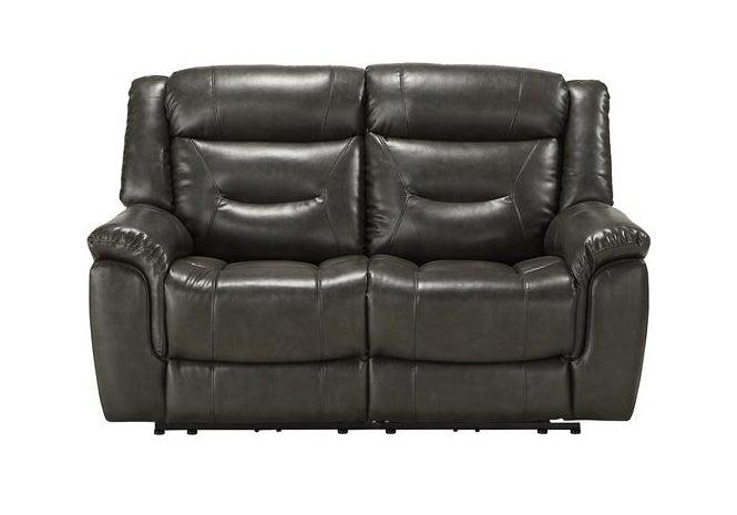 Acme Imogen Power Motion Loveseat in Gray Leather-Aire 54806 - Home Furniture And More (Brentwood, MD)
