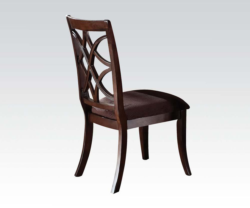 Acme Keenan Dining Side Chairs (Set of 2) in Dark Walnut 60257 - Home Furniture And More (Brentwood, MD)