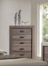 Acme Lyndon 5-Drawer Chest in Weathered Gray Grain 26026 - Home Furniture And More (Brentwood, MD)