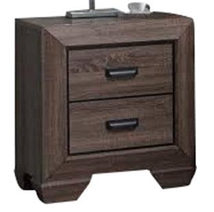 Acme Lyndon Nightstand in Weathered Gray Grain 26023 - Home Furniture And More (Brentwood, MD)