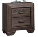 Acme Lyndon Nightstand in Weathered Gray Grain 26023 - Home Furniture And More (Brentwood, MD)