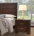 Acme Oberreit 2 Drawer Nightstand in Walnut 25793 - Home Furniture And More (Brentwood, MD)