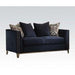 Acme Phaedra Loveseat with 4 Pillows in Blue Fabric 52831 - Home Furniture And More (Brentwood, MD)