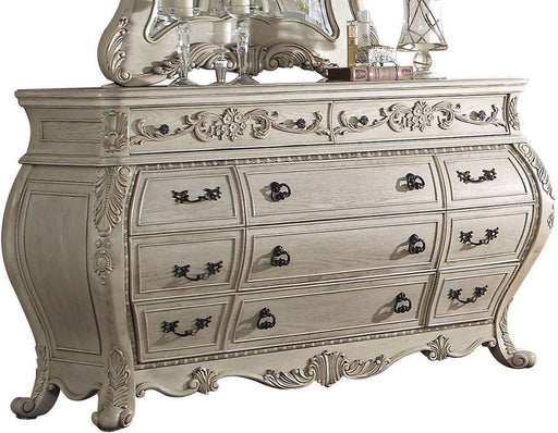 Acme Ragenardus Dresser in Antique White 27015 - Home Furniture And More (Brentwood, MD)