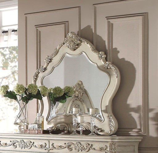 Acme Ragenardus Mirror in Antique White 27014 - Home Furniture And More (Brentwood, MD)