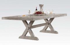 Acme Rocky Rectangular Dining Table in Gray Oak 72860 - Home Furniture And More (Brentwood, MD)