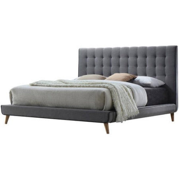 Acme Valda Queen Upholstered Bed in Gray 24520Q - Home Furniture And More (Brentwood, MD)