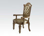 Acme Vendome Arm Chair (Set of 2) in Gold Patina 63004 - Home Furniture And More (Brentwood, MD)