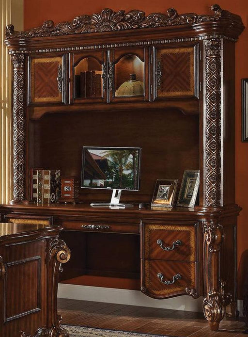 Acme Vendome Bookcase with Intricate Carving Design in Cherry 92128 - Home Furniture And More (Brentwood, MD)