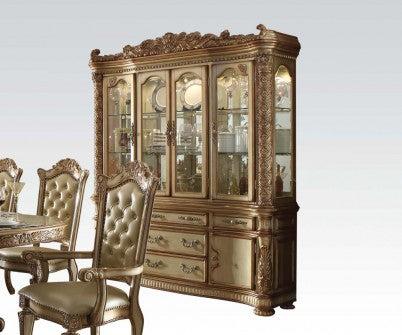 Acme Vendome Buffet and Hutch in Gold Patina 63005 - Home Furniture And More (Brentwood, MD)