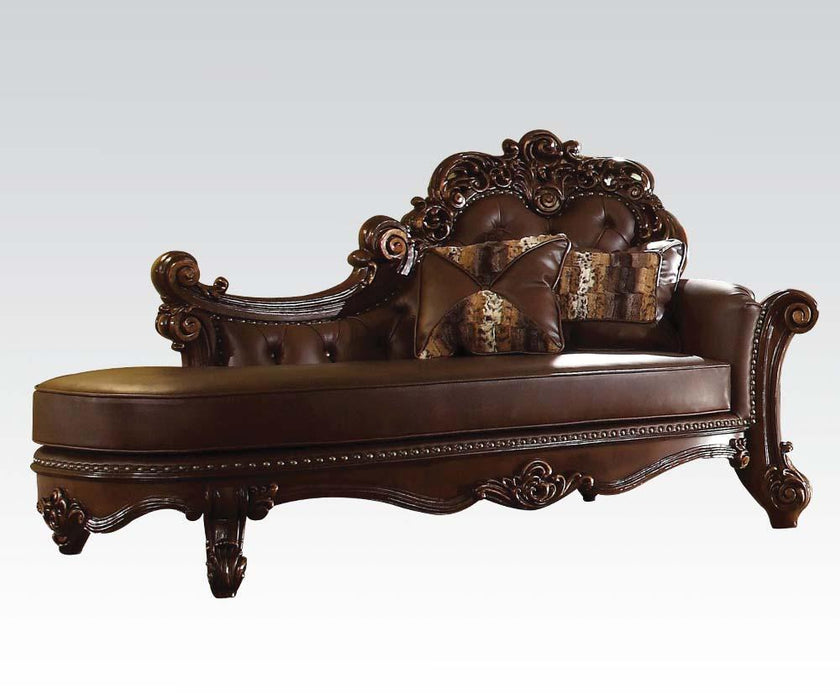 Acme Vendome Chaise in Cherry 96491 - Home Furniture And More (Brentwood, MD)
