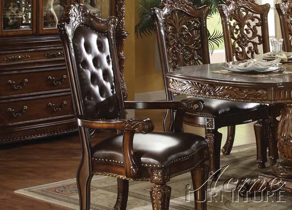 Acme Vendome Cherry Finish Arm Chair (Set of 2) 60004A - Home Furniture And More (Brentwood, MD)