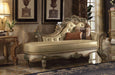 Acme Vendome Chaise in Gold Patina 96485 - Home Furniture And More (Brentwood, MD)