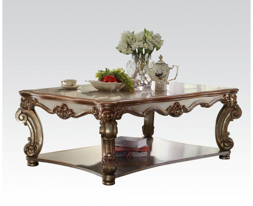 Acme Vendome Coffee Table in Gold Patina 83000 - Home Furniture And More (Brentwood, MD)