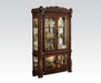 Acme Vendome Curio Cabinet with Mirror Back in Cherry 62023 - Home Furniture And More (Brentwood, MD)