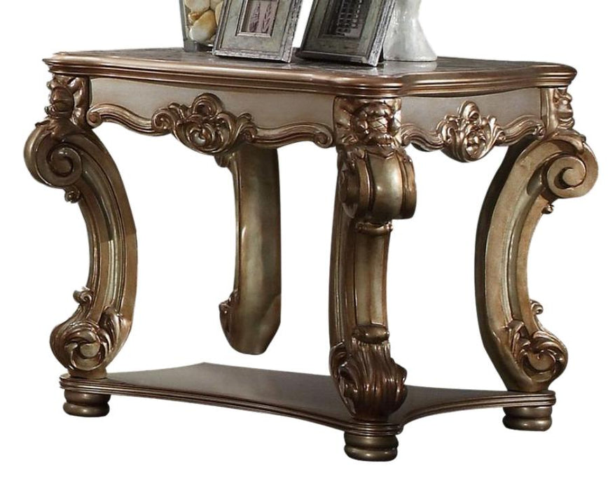 Acme Vendome End Table in Gold Patina 83121 - Home Furniture And More (Brentwood, MD)