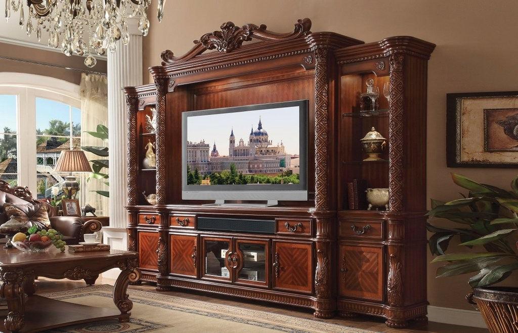 Acme Vendome Entertainment Center in Cherry 91315 - Home Furniture And More (Brentwood, MD)