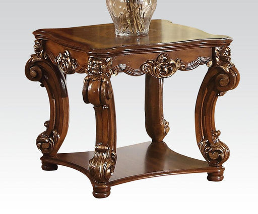 Acme Vendome Square End Table in Cherry 82001 - Home Furniture And More (Brentwood, MD)
