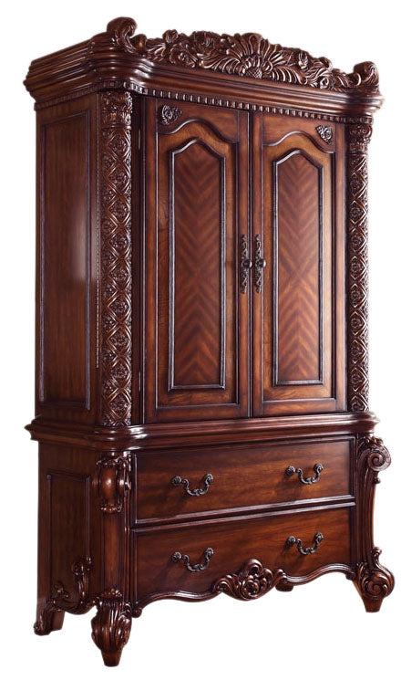 Acme Vendome Traditional TV Armoire in Cherry 22007 - Home Furniture And More (Brentwood, MD)