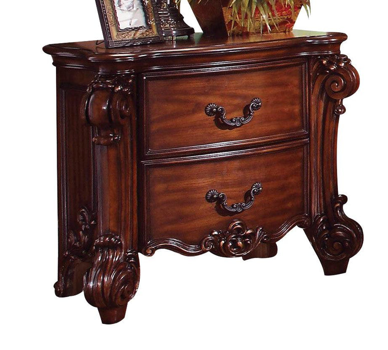 Acme Vendome Traditional Two Drawer Nightstand in Cherry 22003 CLOSEOUT - Home Furniture And More (Brentwood, MD)
