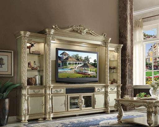 Acme Vendome TV Console in Gold Patina 91313 - Home Furniture And More (Brentwood, MD)