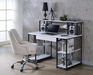Amiel White & Black Desk - Home Furniture And More (Brentwood, MD)