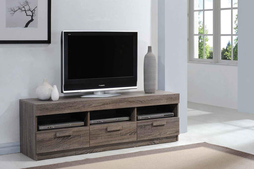 Alvin Rustic Oak TV Stand - Home Furniture And More (Brentwood, MD)